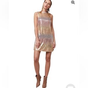 AS by DF Stardust Sequin Shift Dress XS